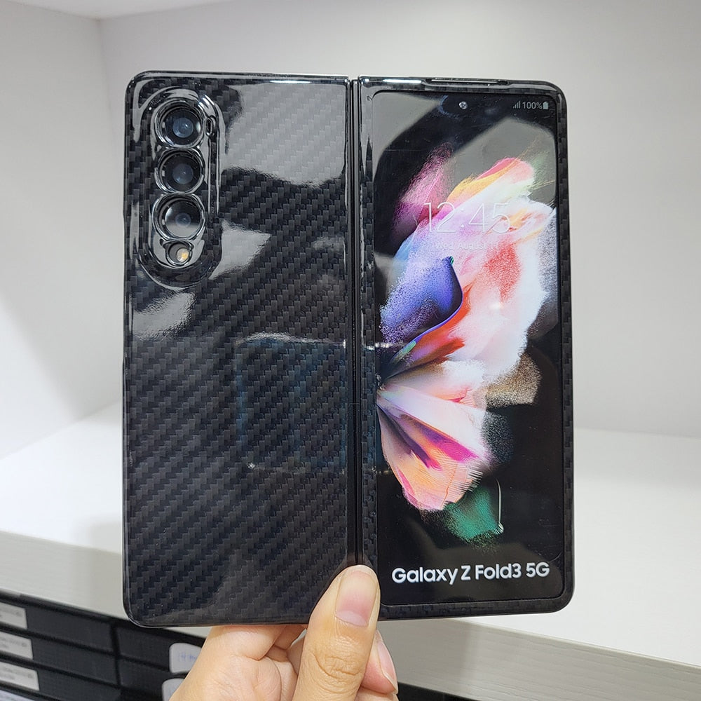 Real Carbon Fiber Case For Samsung Galaxy Z Fold - Premium Mobile Phone Cases from Dressmycell.com - Just $50! Shop now at Dressmycell.com Real Carbon Fiber Case For Samsung Galaxy Z Fold - Premium Mobile Phone Cases from Dressmycell.com - Just $50! Shop now at Dressmycell.com